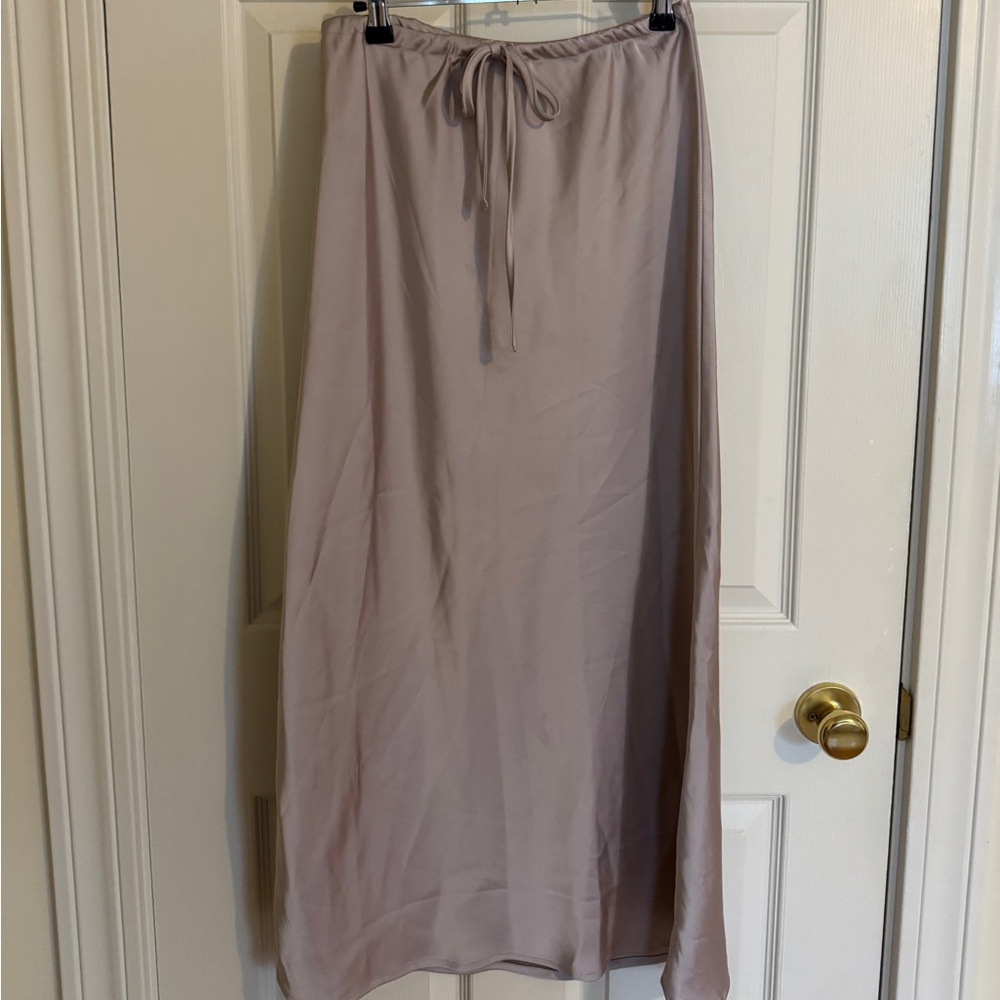 Princess Polly Satin Lavender/Purple Maxi Skirt